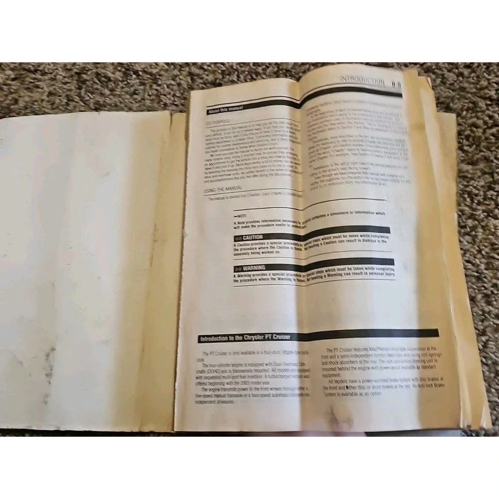 PT CRUISER 2001-09 REPAIR MANUAL ‎ - PB - 2002, 2010 - 932